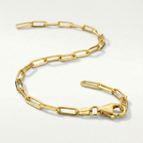 RCJ - 14K Yellow Gold Paperclip Bracelet (2.5mm) - Gold - View 4