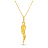 RCJ - 14k Yellow Gold Pendant with Polished Abstract Swirl - 18 - Gold - View 2