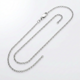 14k White Gold Diamond Cut Rolo Chain 1.1mm — 16 / Silver — view 2
