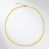 RCJ - 14k Yellow Gold Necklace with Polished Circles - 16.25 - Gold - View 3