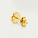 RCJ - 14k Yellow Gold and Enamel Yellow Smiley Face Stud Earrings - One Size - Gold - View 4