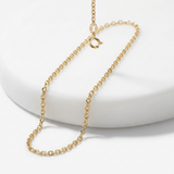 14k Yellow Gold Diamond Cut Cable Link Chain 0.8mm — 16 / Gold — view 1