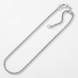 RCJ - Sterling Silver 0.8mm Adjustable Popcorn Chain - 22 - Silver - View 2