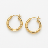 RCJ - 10k Yellow Gold Polished Hoop Earrings (15 mm) - One Size - Gold - View 4
