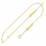 RCJ - Extendable Cable Chain in 14k Yellow Gold (1.0mm) - 18 - Gold - View 2
