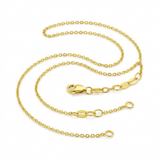 RCJ - Extendable Cable Chain in 14k Yellow Gold (1.0mm) - 18 - Gold - View 5