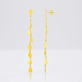 RCJ - 14K Yellow Gold Polished Diamond Motif Dangle Earrings - One Size - Gold - View 4