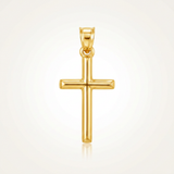 RCJ - 14 k Yellow Gold High Polish Cross Pendant - One Size - Gold - View 2