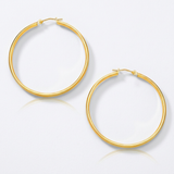 RCJ - 10k Yellow Gold Polished Hoop Earrings (30mm) - One Size - Gold - View 4