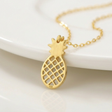 RCJ - 14K Yellow Gold Pineapple Necklace - 18 - Gold - View 3