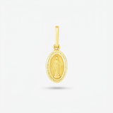 RCJ - 14k Yellow Gold Oval Religious Medal Pendant - One Size - Gold - View 2