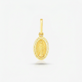 RCJ - 14k Yellow Gold Oval Religious Medal Pendant - One Size - Gold - View 4