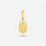 RCJ - 14k Yellow Gold Oval Religious Medal Pendant - One Size - Gold - View 3