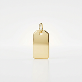 RCJ - 14K Yellow Gold Tag Pendant - One Size - Gold - View 2