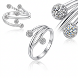 RCJ - Sterling Silver Rhodium Finished White Cubic Zirconia Embellished Toe Ring - One Size - Silver - View 2