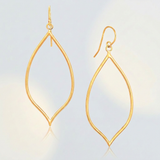 RCJ - 14k Yellow Gold Marquise Style Polished Earrings - Yellow Gold - View 4