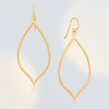 RCJ - 14k Yellow Gold Marquise Style Polished Earrings - Yellow Gold - View 3