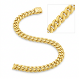 RCJ - 14k Yellow Gold Polished Miami Cuban Chain Bracelet - 8'' - Yellow Gold - View 2