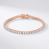 Avera - 5.75ct Cubic Zirconia Tennis Bracelet - One Size - Pink - View 2