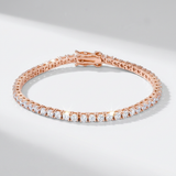 Avera - 5.75ct Cubic Zirconia Tennis Bracelet - One Size - Pink - View 4