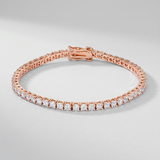 Avera - 5.75ct Cubic Zirconia Tennis Bracelet - One Size - Pink - View 3