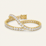 CZ Tone Tennis Bracelet — One Size / Gold — view 1