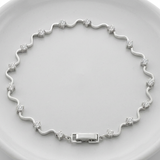 Avera - Elegant Eternity Bracelet - One Size - Silver - View 2
