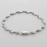 Avera - Elegant Eternity Bracelet - One Size - Silver - View 3