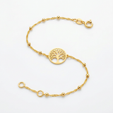 RCJ - 14K Yellow Gold Tree of Life Bracelet - 7'' - Yellow Gold - View 4