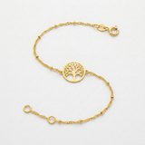 RCJ - 14K Yellow Gold Tree of Life Bracelet - 7'' - Yellow Gold - View 3