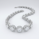 Avera - Elegant Halo Edition Classic Bracelet - One Size - Silver - View 3