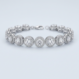 Avera - Elegant Halo Edition Classic Bracelet - One Size - Silver - View 4
