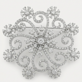 Avera - Snowflake Brooch - One Size - Silver - View 2