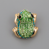 Shamrock Brooch With Crystal — One Size / Green — view 1