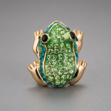 Avera - Shamrock Brooch With Crystal - One Size - Green - View 2