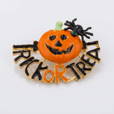 Avera - Jack-O'-Lantern Brooch With Crystals - One Size - Multi - View 2