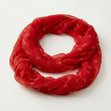 Avera - Anchor Infinity Scarf - One Size - Red - View 3