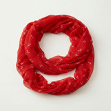 Avera - Anchor Infinity Scarf - One Size - Red - View 4
