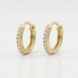 Classic Petite Hoop Earrings — One Size / Gold — view 2