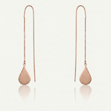 Avera - Chloe Stainless Steel Teardrop Threaded Drop Earrings - One Size - Pink - View 4