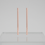Carolee Stainless Steel Long Line Drop Earrings — One Size / Pink — view 2