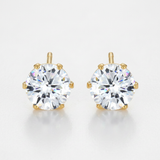 Reign 3.4ct CZ Stainless Steel Stud Earrings — One Size / Gold — view 1