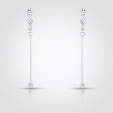 Avera - Avera 1.2Ct Graduated Plated Drop Cubic Zirconia Earrings - One Size - Silver - View 2