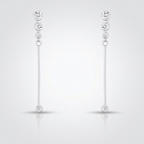 Avera - Avera 1.2Ct Graduated Plated Drop Cubic Zirconia Earrings - One Size - Silver - View 3