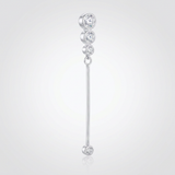 Avera - Avera 1.2Ct Graduated Plated Drop Cubic Zirconia Earrings - One Size - Silver - View 4