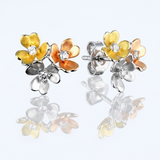 Avera - Avera Cluster Blossom Earrings Floral Statement Jewelry - One Size - Multi - View 3