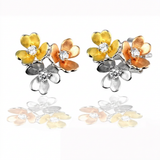 Avera - Avera Cluster Blossom Earrings Floral Statement Jewelry - One Size - Multi - View 2