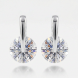 Cubic Zirconia Elegance Earrings — One Size / Silver — view 2