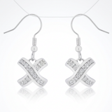 Avera - Avera Timeless Pave Drop Earrings in Silver - One Size - Silver - View 2