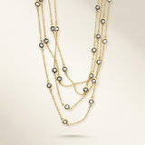 Laye Bezel Necklace — One Size / Gold — view 1